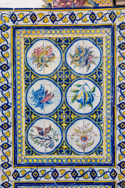 istock Traditional ceramic tiles Azulejos in Lisbon 801041208
