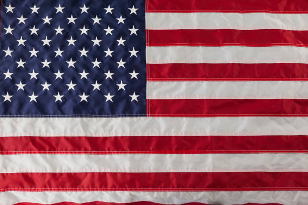 istock Close-up of an American flag 801048944