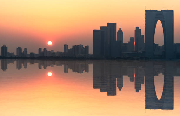 istock River And Modern Buildings Against Sky 801049060