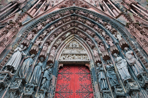 istock Strasbourg Cathedral Entrance 801052106
