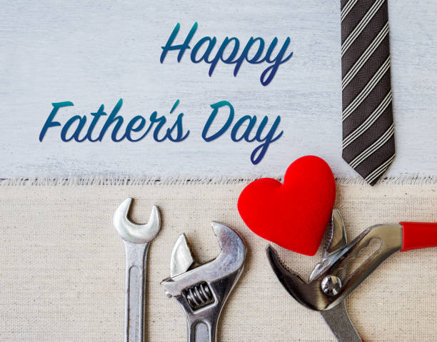 istock Happy Father's day card concept 801054162