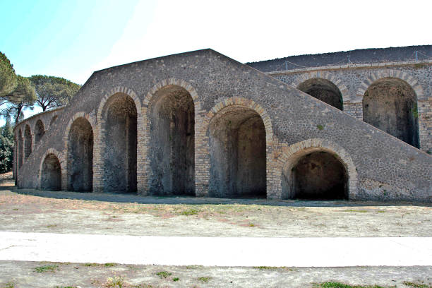 istock Amphitheatre of old Pompei 801080310