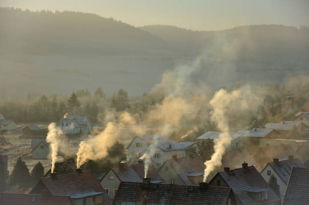 istock Urban landscape in cold winter 801080620