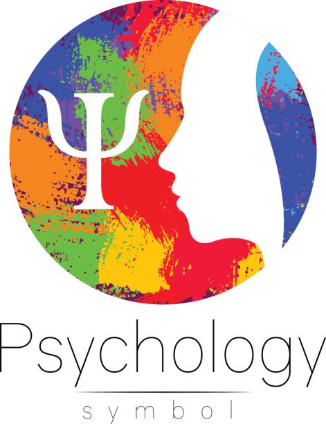 Modern head icon sign of Psychology. Profile Human. Letter Psi. Creative style. Symbol in vector. Design concept. Brand company. White color isolated on rainbow brush background Icon for web icontype. Modern head icon sign of Psychology. Profile Human. Letter Psi Creative style. Symbol in vector. Design concept. Brand company. White color isolated on rainbow brush background Icon for web icontype. psi stock illustrations