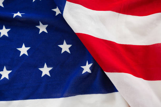 istock Close-up of an American flag 801090018