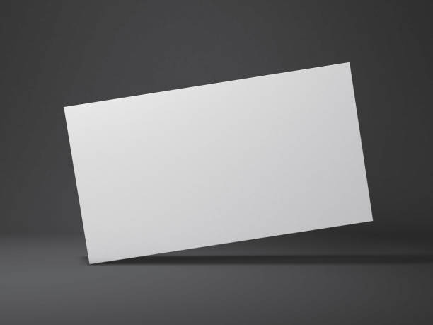istock Blank business cards. Mock-up for branding identity. 3D rendering 801095882