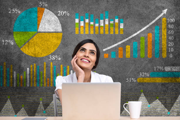 istock Successful businesswoman working on laptop 801105228