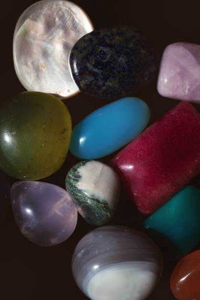 istock Group of multi-colored semi-precious stones 801113770