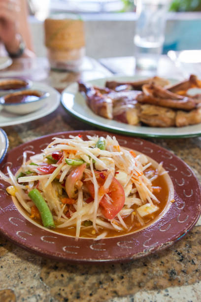 istock spicy papaya salad 801116970