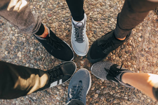 istock Legs of athletes 801121462