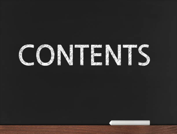 istock Contents - Business Chalkboard Background 801121568