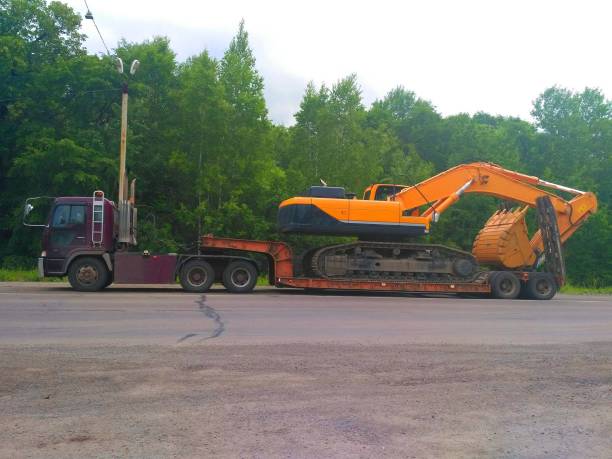 istock Car transport truck 801123998