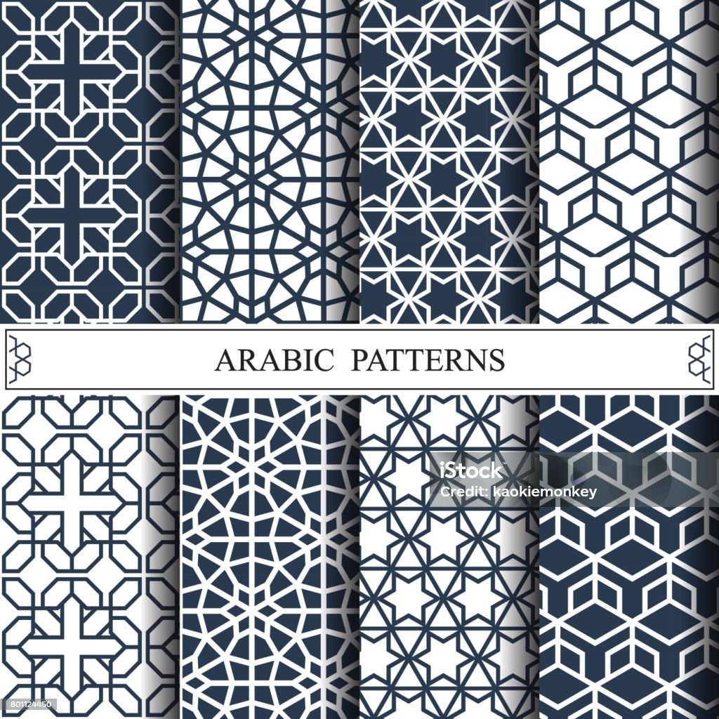 Texture Arabe Arabic Vector Pattern Web Page Background Surface Textures Stock ...
