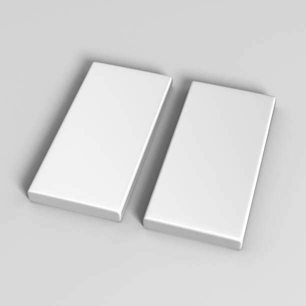 istock Chocolate White Blank Paper Box Packaging Stick Sachet for 3d Mock up and design presentation. 801187136