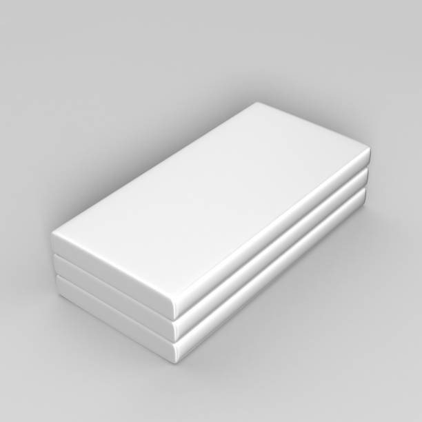 istock Chocolate White Blank Paper Box Packaging Stick Sachet for 3d Mock up and design presentation. 801187496