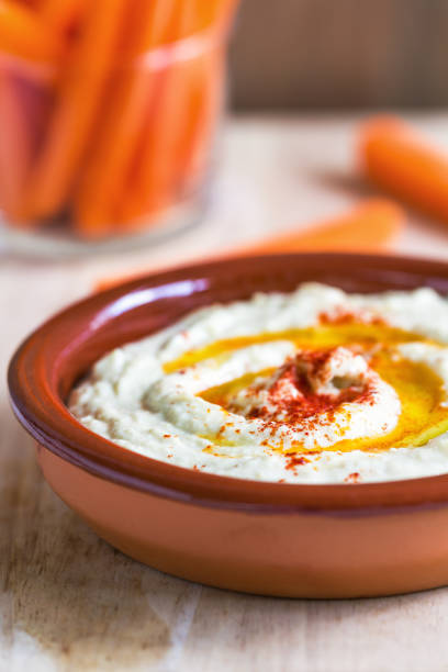 istock Homemade Hummus with carrot sticks 801192592