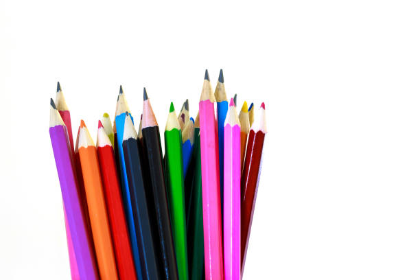 istock Group of Color pencils. 801203668