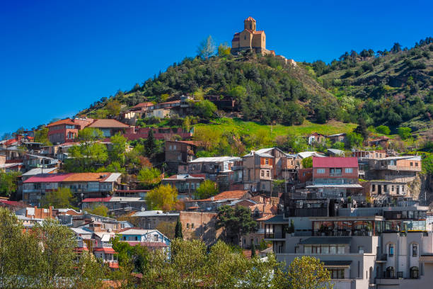 istock Houses in old Tbilisi 801221786