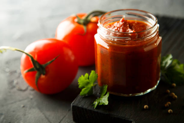 Tomato sauce Homemade tomato sauce marinara stock pictures, royalty-free photos & images