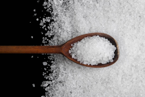 istock Crystals of sea salt 801225068