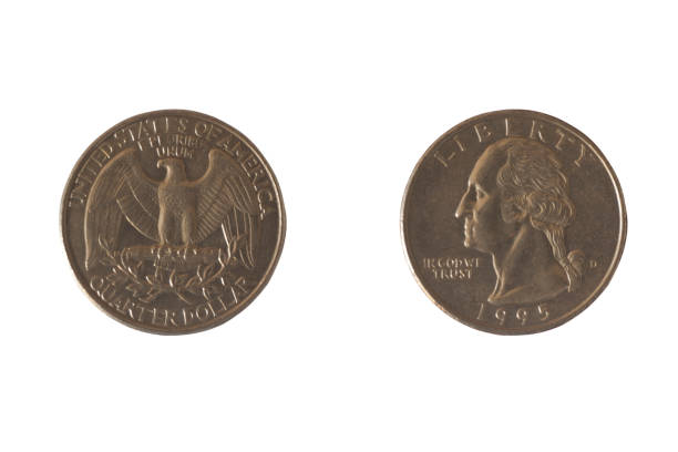 istock Coin USA 25 cents. 801236572