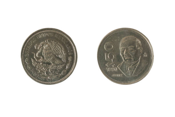 istock Mexican coin 50 pesos. 801243268