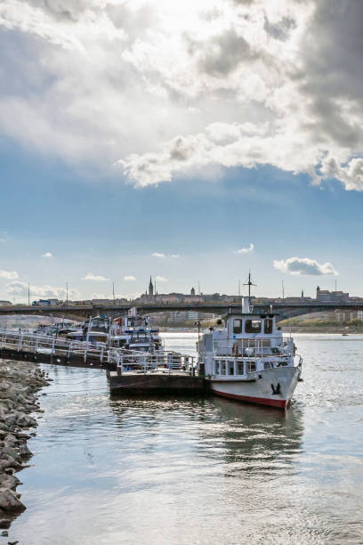 istock Tourist boats on the river Danube 801251986
