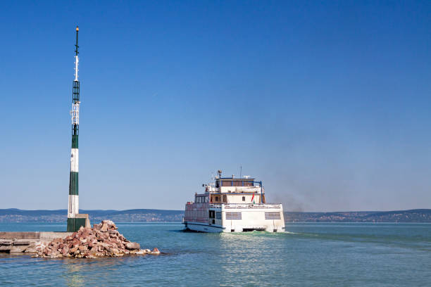 Tourist ship on the lake Balaton, Siofok, Hungary