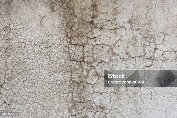 Cracked Old Gray Cement Concrete Stone Wall Vintage Dirty Texture Background Stock Photo - Download Image Now