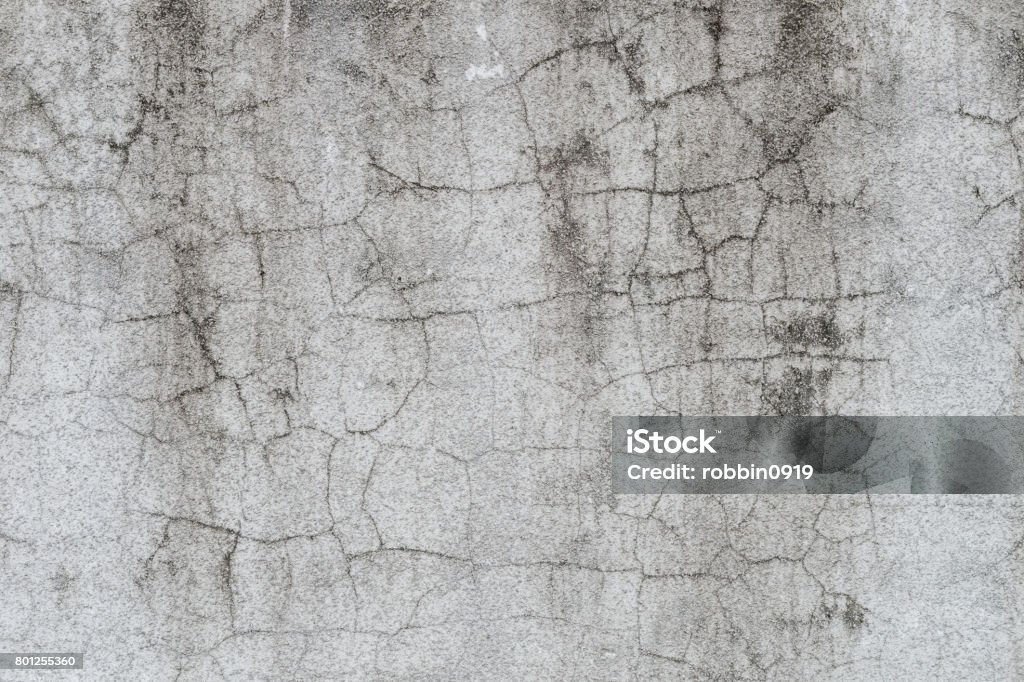 Cracked old gray cement concrete stone wall vintage dirty texture background Aging Process Stock Photo