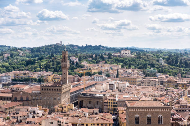 istock Aerial view of Florence, Italy. 801258438