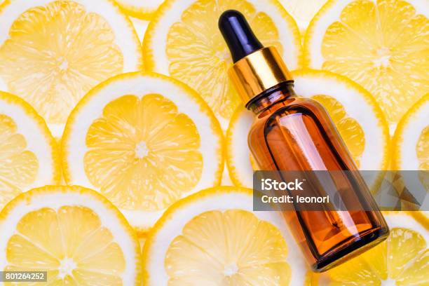 Citrus Essential Oil Vitamin C Serum Beauty Care Aroma Therapy Stock Photo - Download Image Now