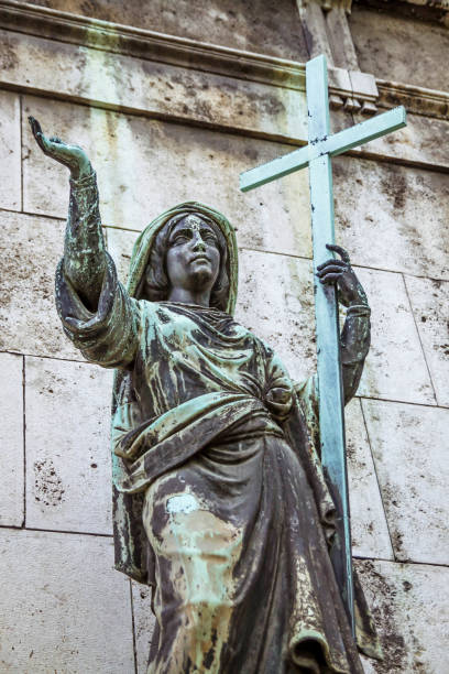istock Fragment statue at the Kerepesi cemetery in Budapest. 801278166