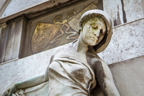 istock Fragment statue at the Kerepesi cemetery in Budapest. 801278170