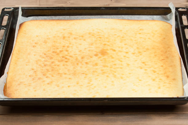 istock Cooking Process Of Swiss Roll Cake. 801278570