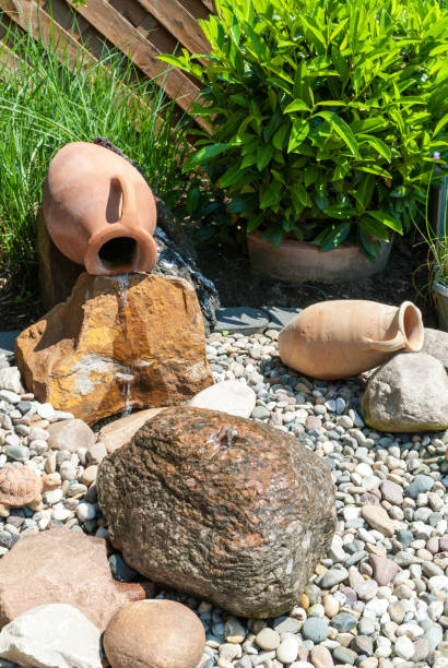 istock Amphoras in garden 801278776