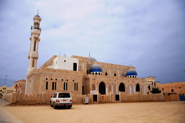 Negeri Sembilan, Malaysia - October 10, 2019: Masjid Sri Sendayan also known as the White Mosque, This mosque has officially being open to the public on 20th September 2019, in Seremban 2, Malaysia
