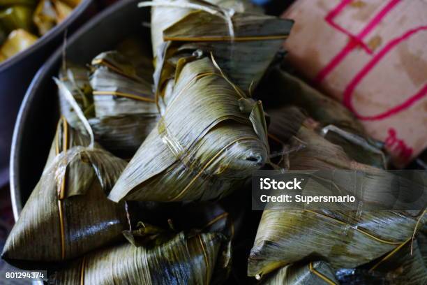 Bajang Chainese Traditional Food Made From Rice Stock Photo - Download Image Now - Adult, Appetizer, Asia