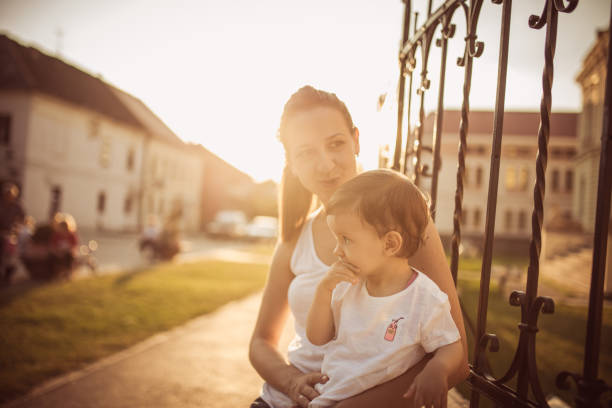 istock Mother and baby enjoying the day 801305362