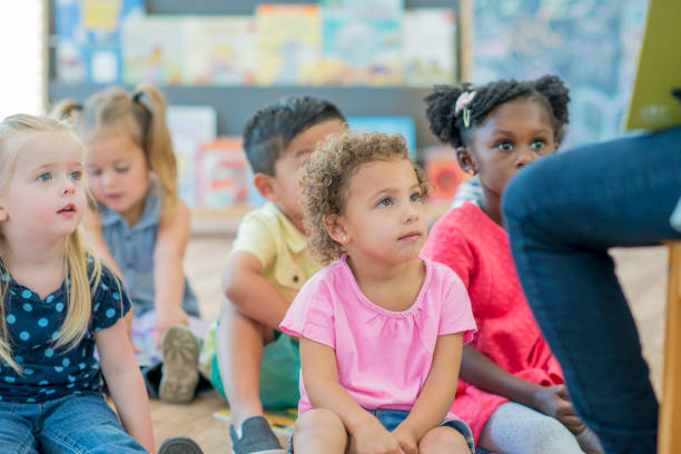 istock Children Listen to their Teacher Read 801310004