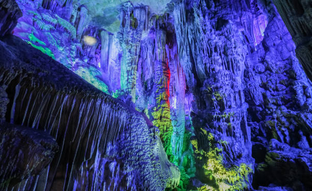 istock inside the Reed Flute Cave in Guilin, China 801310426