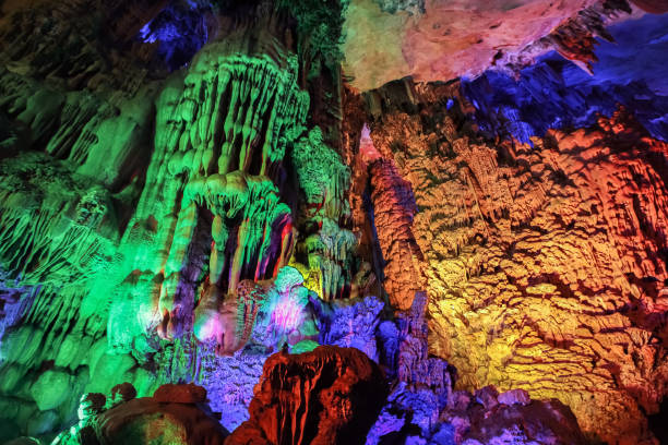 istock inside the Reed Flute Cave in Guilin, China 801310460