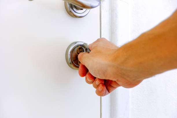 istock Person hand ready opening door by key. 801318754
