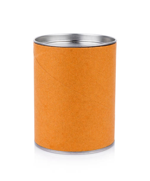 istock Blank Tincan Metal Tin Can on white background. canned 801321126