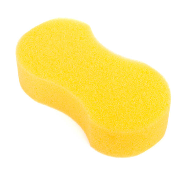 istock Micro sponge for cleaning and washing car isolated on white background 801321556