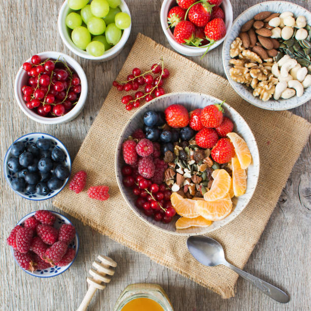 Paleo style breakfast, grain free granola