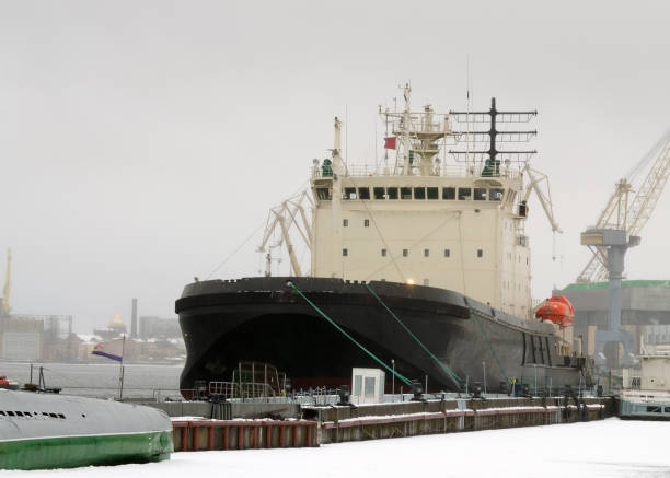 istock The icebreaker is set on the Marina. 801364396