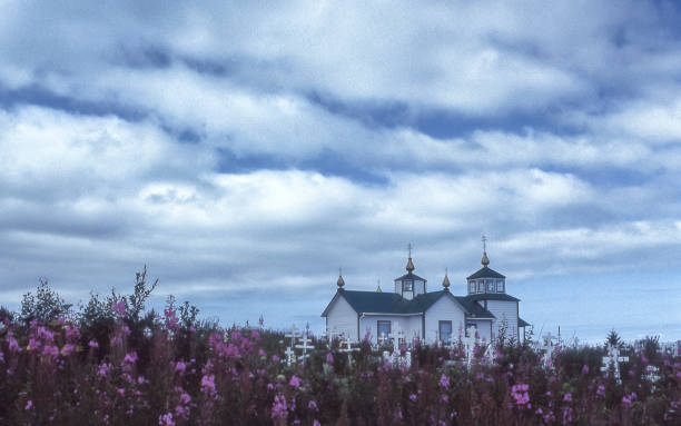Russian Orthodox Church built in 1901 in Alaska on the Kenai Peninsula.