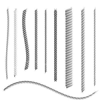 Rope or twine vector line