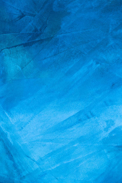 textura de fundo azul pintado - paintbrush art and craft equipment painting acrylic painting - fotografias e filmes do acervo
